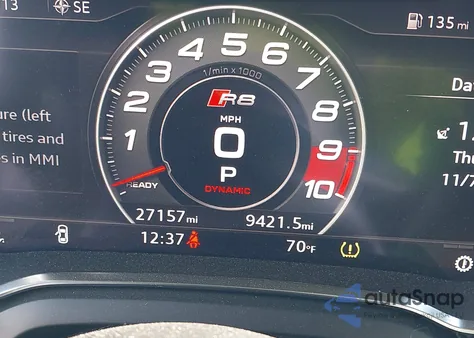 2018 Audi R8 Spyder from USA, damaged, VIN WUAVACFX3J7902212